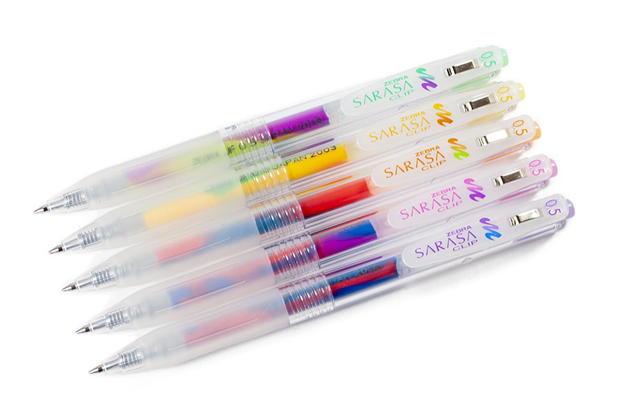 Zebra Sarasa Clip Marble Color 5 Color Pen Set