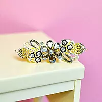Elegant Floral Design Barrette