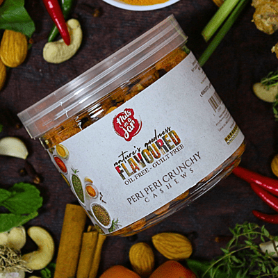 Oil Free Flavoured Peri Peri Cashews 250 Grams Oil Free Flavoured Peri Peri Cashews 250 Grams