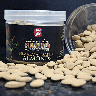 Oil Free Flavoured Himalayan Salted Almonds 250 Grams Oil Free Flavoured Himalayan Salted Almonds 250 Grams