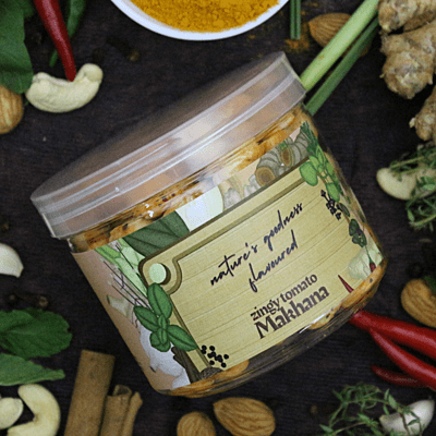 Gourmet zingy Tomato Makhana 50 Grams Gourmet zingy Tomato Makhana 50 Grams