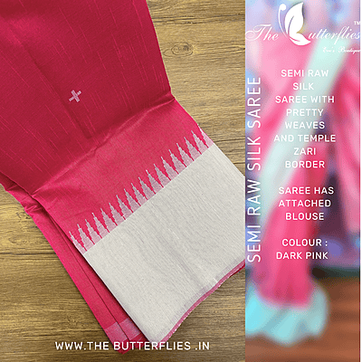 SEMI RAW SILK SAREE MRSSRSS22512