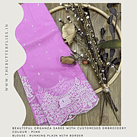 ORGANZA SAREE  USTSORZ23583