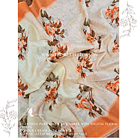 PURE LINEN SILK SAREE YBRSLIN23631 PURE LINEN SILK SAREE YBRSLIN23631