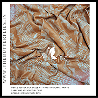 TISSUE TUSSER SILK SAREE SFHSTES23681 TISSUE TUSSER SILK SAREE SFHSTES23681