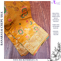 BANARASI CREPE SILK SAREE DCMSBNS24291 BANARASI CREPE SILK SAREE DCMSBNS24291