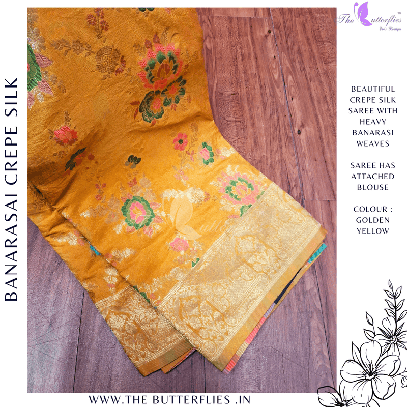 BANARASI CREPE SILK SAREE DCMSBNS24291 BANARASI CREPE SILK SAREE DCMSBNS24291