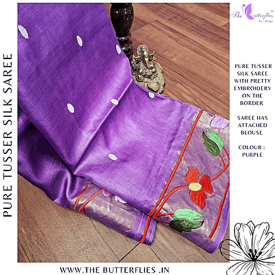 PURE TUSSER SILK SAREE YBRSTSK24418