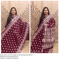 LINEN COTTON SAREE ssgSLIN24641 LINEN COTTON SAREE ssgSLIN24641