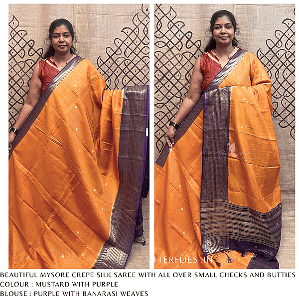 CREPE SILK SAREE NISSCRE24699