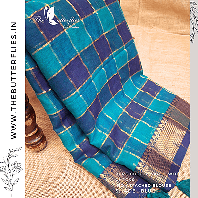 PURE COTTON SAREE  SHDSMCS24725