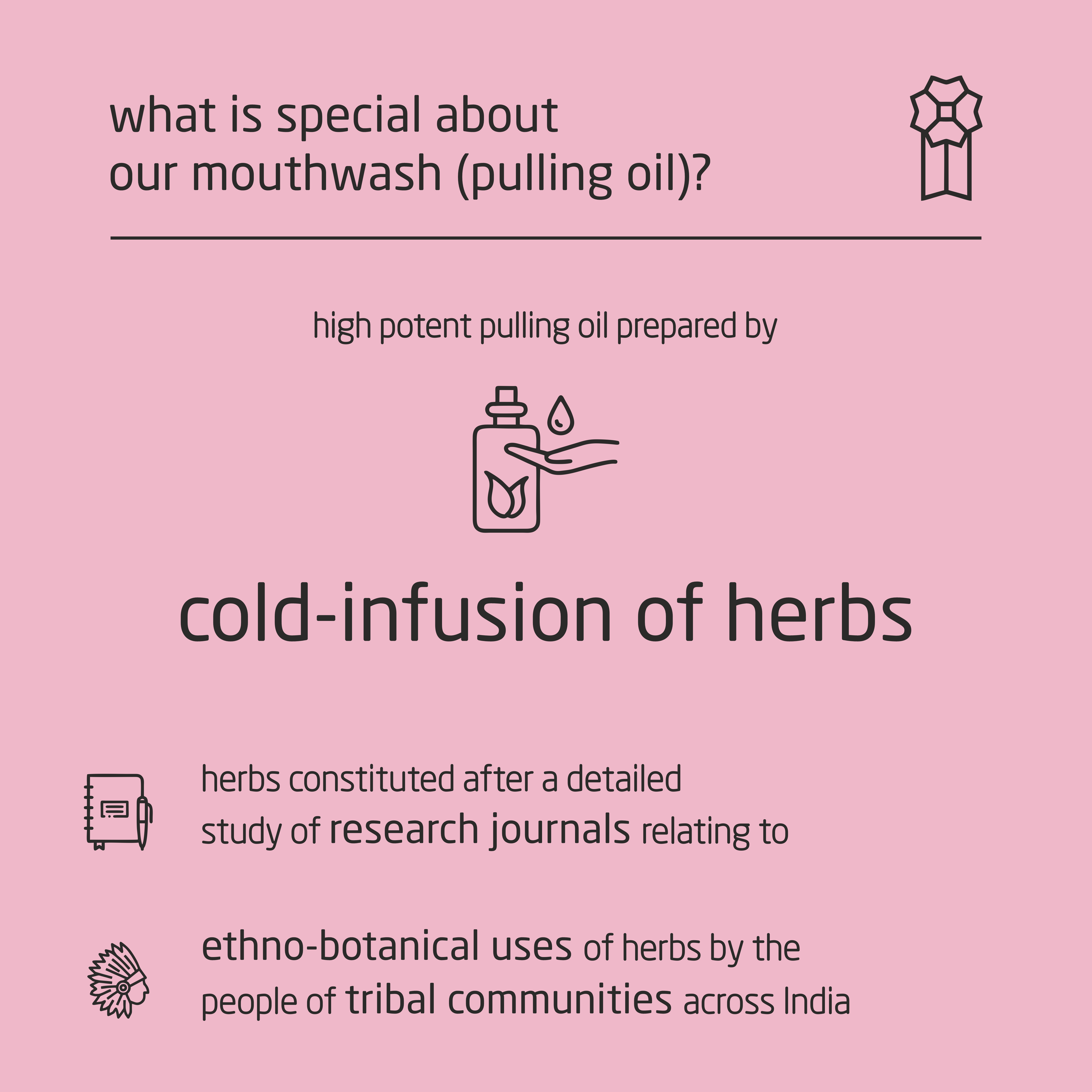 Premium Herbal Cold-Infused Mouthwash (Pulling Oil) - 100ml Premium Herbal Cold-Infused Mouthwash (Pulling Oil) - 100ml