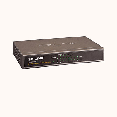 Tp-Link 8-Port 10/100Mbps Desktop Switch with 4-Port PoE+ (TL-SF1008P)Refurbished - Online India