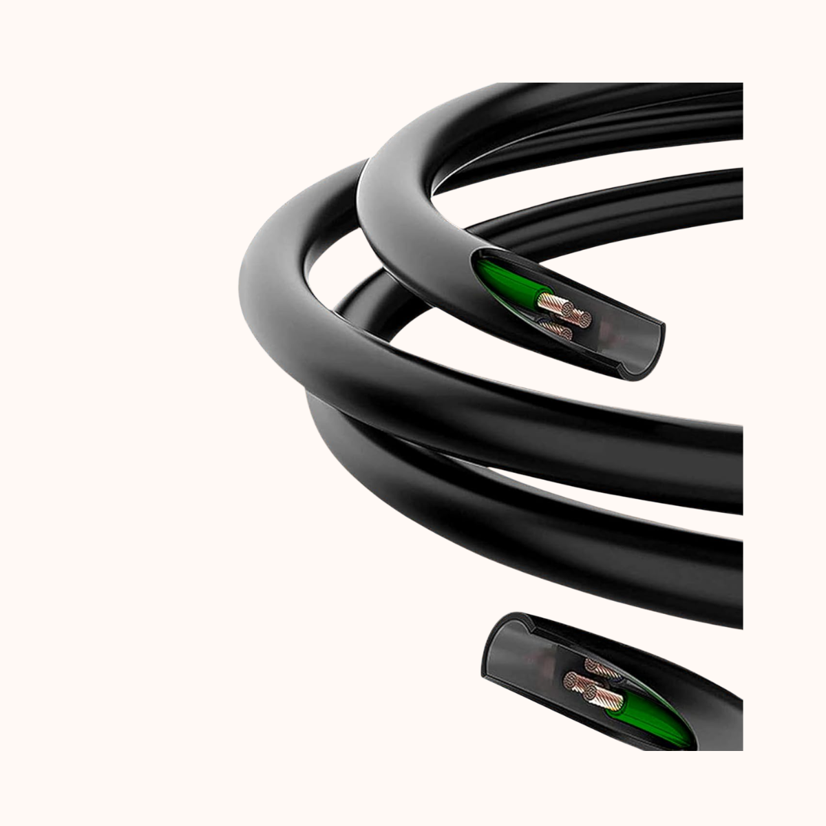 Geonix 1.5 Meter Laptop Power Cable, Black- GXLPC1.5