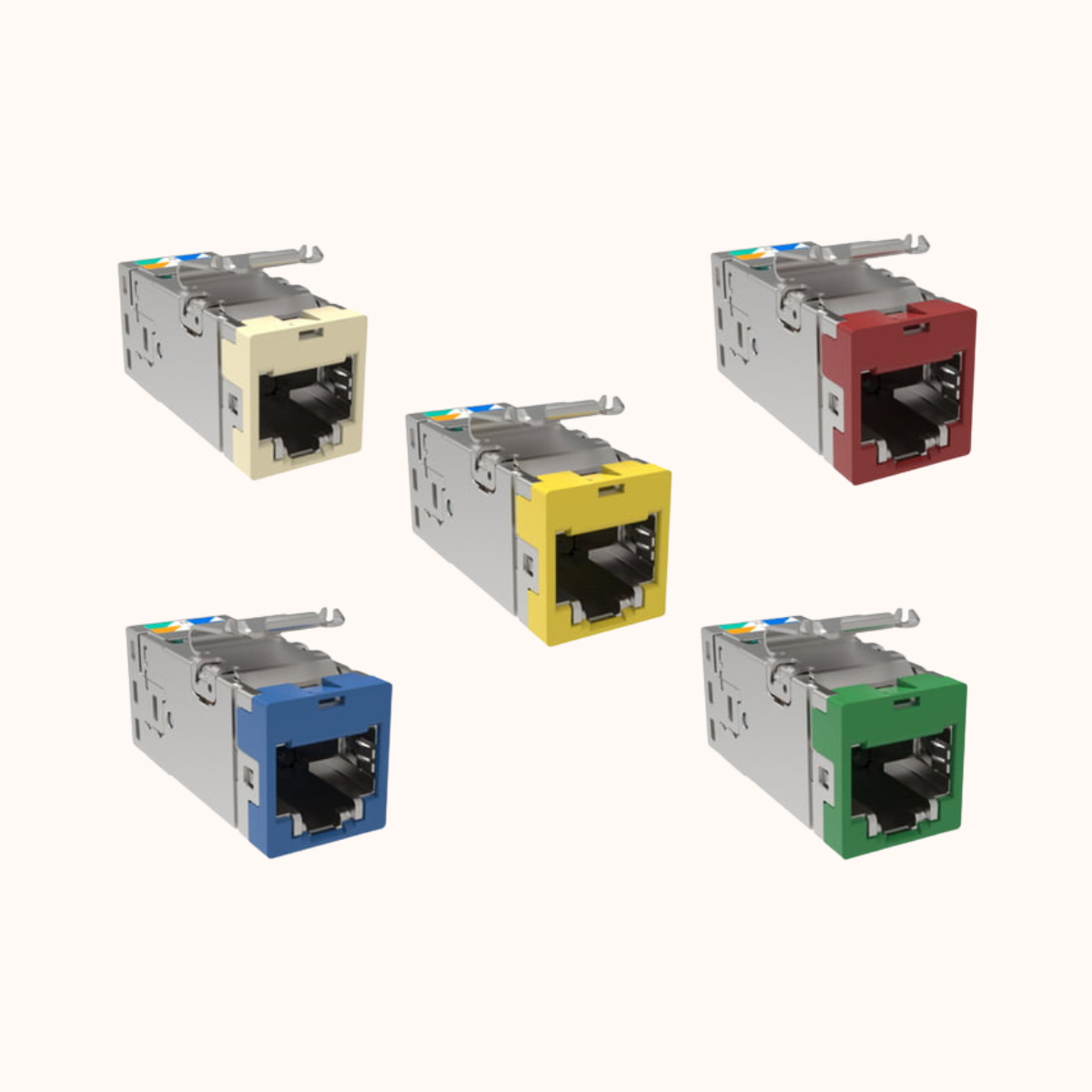 CommScope Cat6A LAN I/O-Green, (2153449-X)