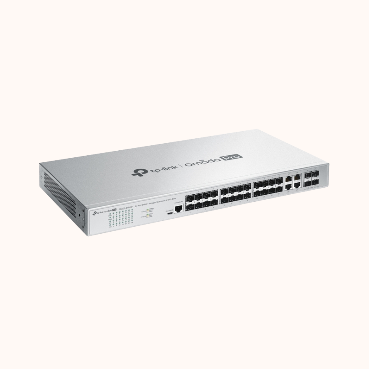 TP-Link Omada Pro 24-Port SFP L2+ Managed Switch 4 SFP+ Slots-S5500-24F4XF