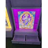 Sherawali Mata Mandir Printed on Acrylic with Storage Space | Sehrawat Brothers Sherawali Mata Mandir Printed on Acrylic with Storage Space | Sehrawat Brothers