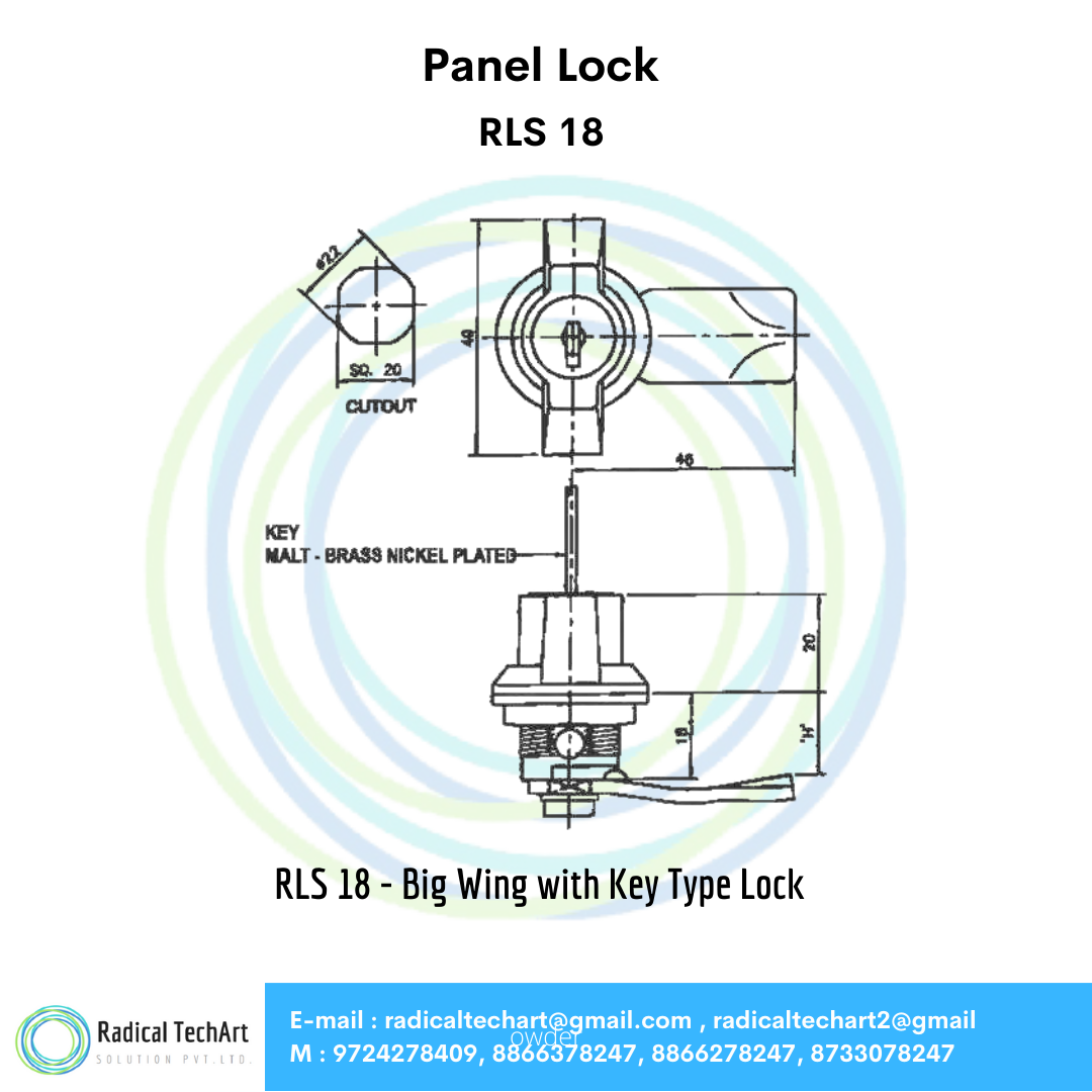 Panel Lock - RLS 11R, RLS 17, RLS 18