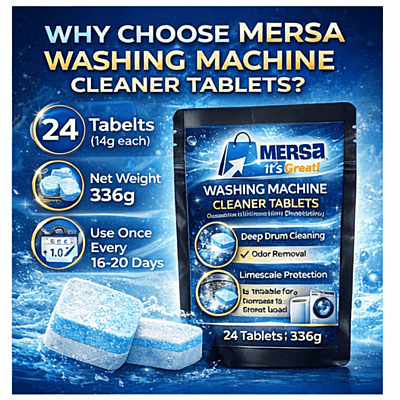 MERSA Ocean Washing Machine Cleaner & Descale Tablets