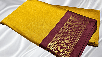 Kanjivarnam Special Pattu Saree - Mustard Kanjivarnam Special Pattu Saree - Mustard