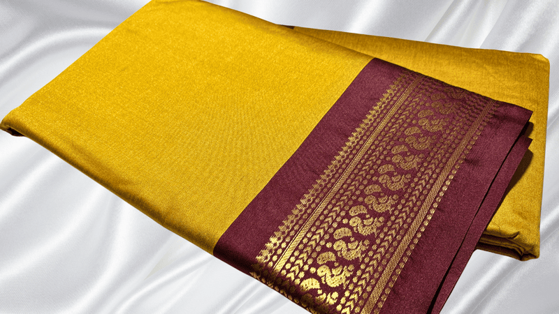Kanjivarnam Special Pattu Saree - Mustard