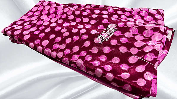 Butter Silk Soft Bud Rose Saree - Maroon