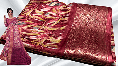 Silkina Dola Silk Jari Saree - Apple Silkina Dola Silk Jari Saree - Apple