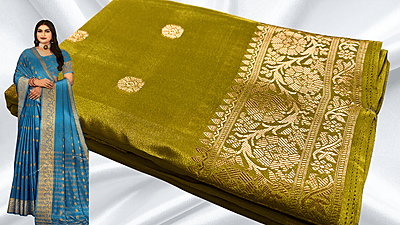 Mysore Soft Butter Silk Saree - Mustard