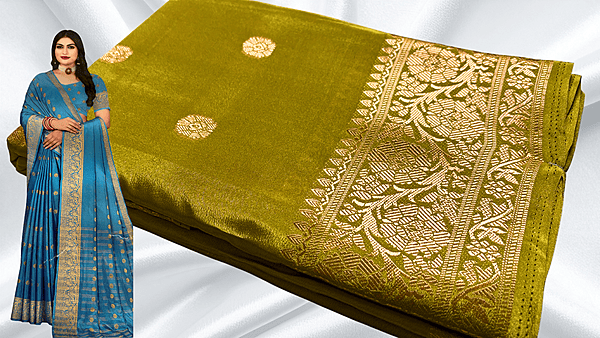 Mysore Soft Butter Silk Saree - Mustard