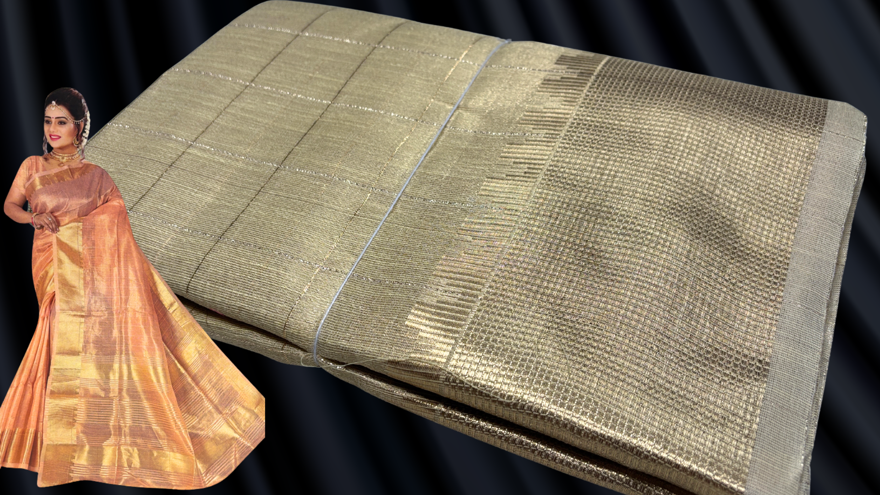 Swiss Cotton Pastel Saree - Cream