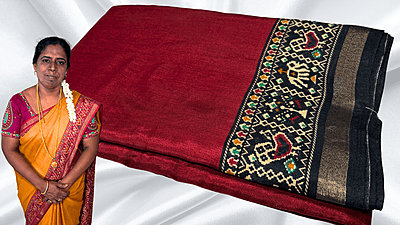 Navjivan Soft Classy Saree - Red Navjivan Soft Classy Saree - Red