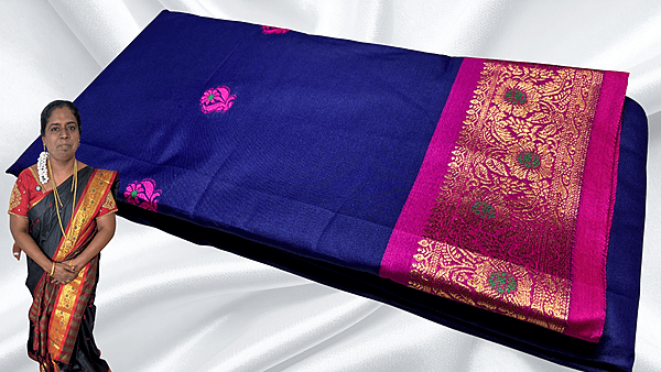 Soft Silk Fancy Stunning Saree - Blue