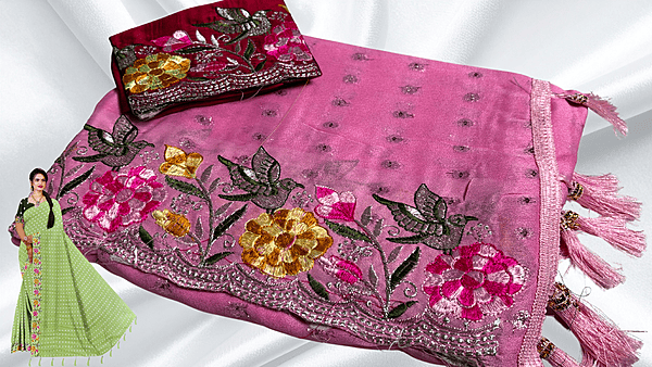 Namrata Fancy Designer Saree - Pink