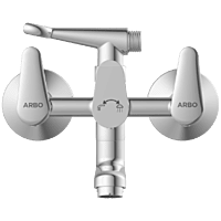 AL-1421 Wall Mixer 2 In 1 With Crutch, Connecting Legs With Wall Flange