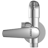 CM-2507 2 Way Angle Cock With Wall Flange