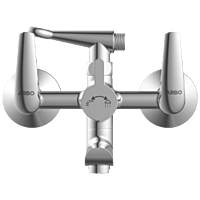 CM-2521 Wall Mixer 2 In 1 With Crutch, Connecting Legs With Wall Flange