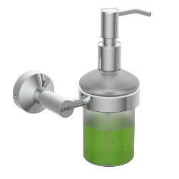 LE-06-Lexus Liquid Soap Dispenser With Brass Pump-Chrome