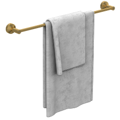 LE-GG-02 Towel Rod (Glossy Gold Finish)