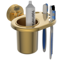 LE-GG-07 Tumbler Holder (Glossy Gold Finish)