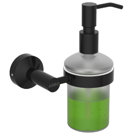 LE-MB-06 Lexus Liquid Soap Dispenser With Brass Pump-Matt Black