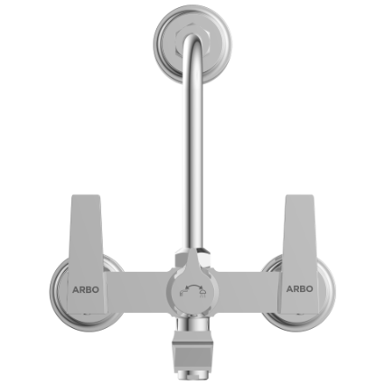 LV-2020 Wall Mixer 2 In 1 With Connecting Legs With Wall Flange