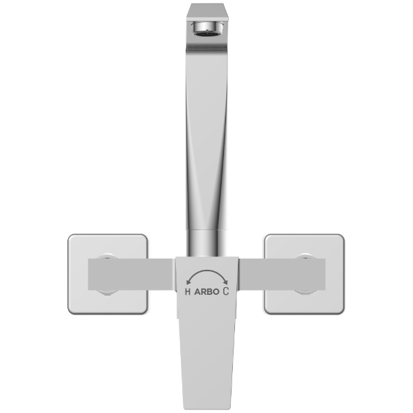 LV-2043 Single Lever Sink Mixer With Swinging Spout With Connecting Legs With Wall Flange (Wall Mounted Model)