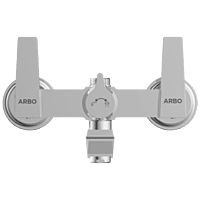 LV-2050 Wall Mixer With Connector For Hand Shower Arrangement With Connecting Legs, Wall Flange & Wall Bracket For Hand Shower