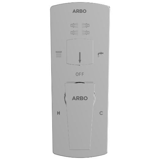 LV-2053 2 Inlet 3 Outlet High Flow Diverter Body With Upper Part Set