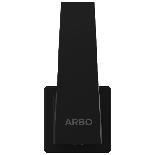 LV-MB-2004 Angle Cock With Wall Flange (Matt Black)