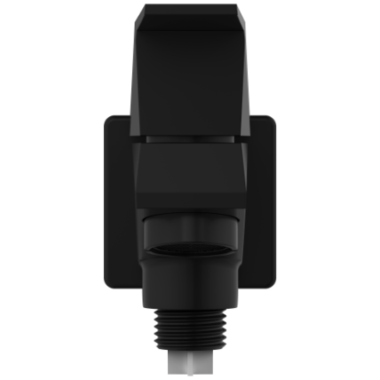 LV-MB-2006-B 2 Way Bib Tap Dual Flow With Wall Flange (Matt Black)