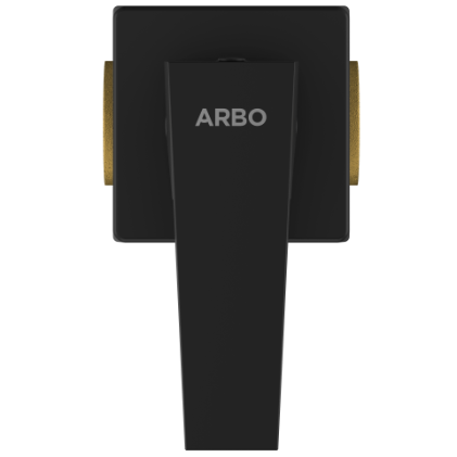 LV-MB-2023 Concealed Stop Cock 15mm Body With Upper Part Set (Matt Black)