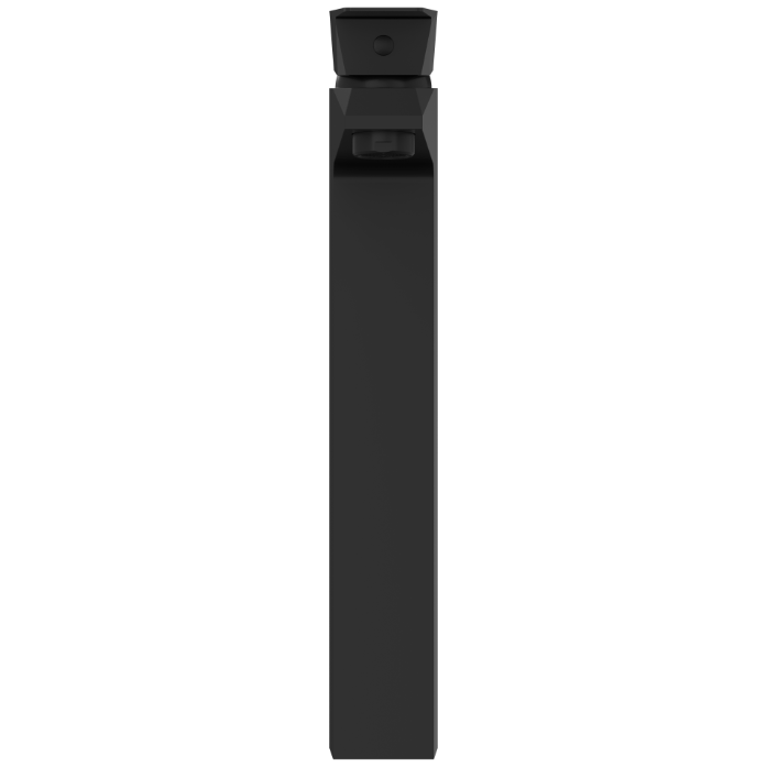 LV-MB-2028 Single Lever Tall Basin Mixer With Braided Hoses (Table Mounted Model) (Matt Black)