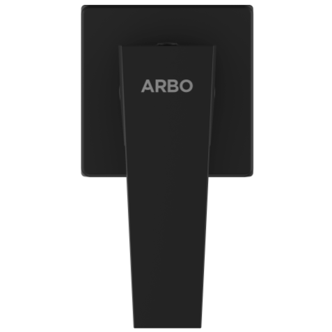 LV-MB-2040 Exposed Part Kit Of Concealed Stop Cock & Flush Cock With Fitting Sleeve, Operating Lever & Adjustable Wall Flange (Matt Black)