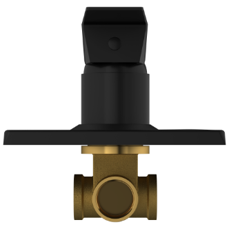 LV-MB-2054 Single Lever Shower Mixer (Deusch Mixer) Body With Upper Part Set (Matt Black)